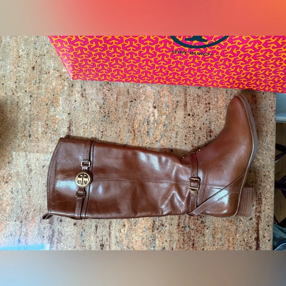 Tory Burch Leather Riding Boots - excellent condition!!!! - Picture 5 of 10